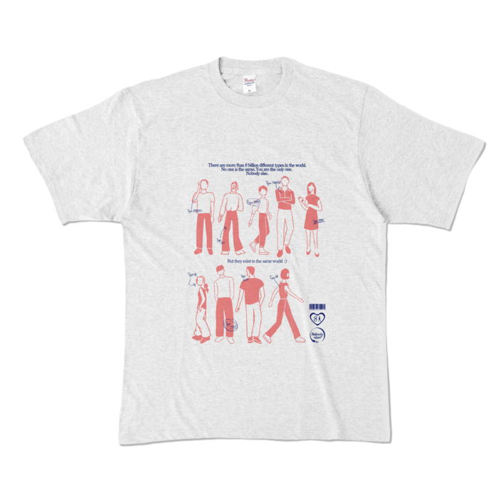 アッシュTシャツ - XL - blue