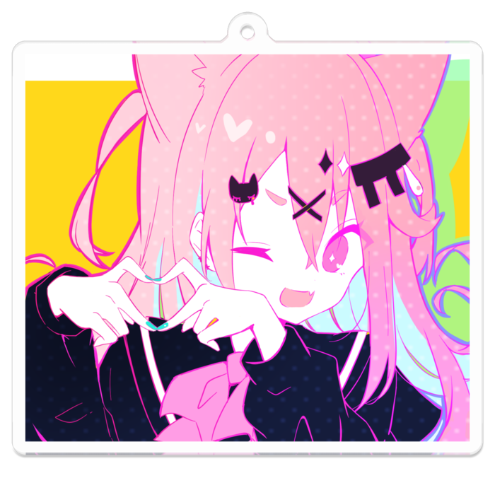 アクリルキーホルダー(コーティング) - 70 x 70 (mm)(1)