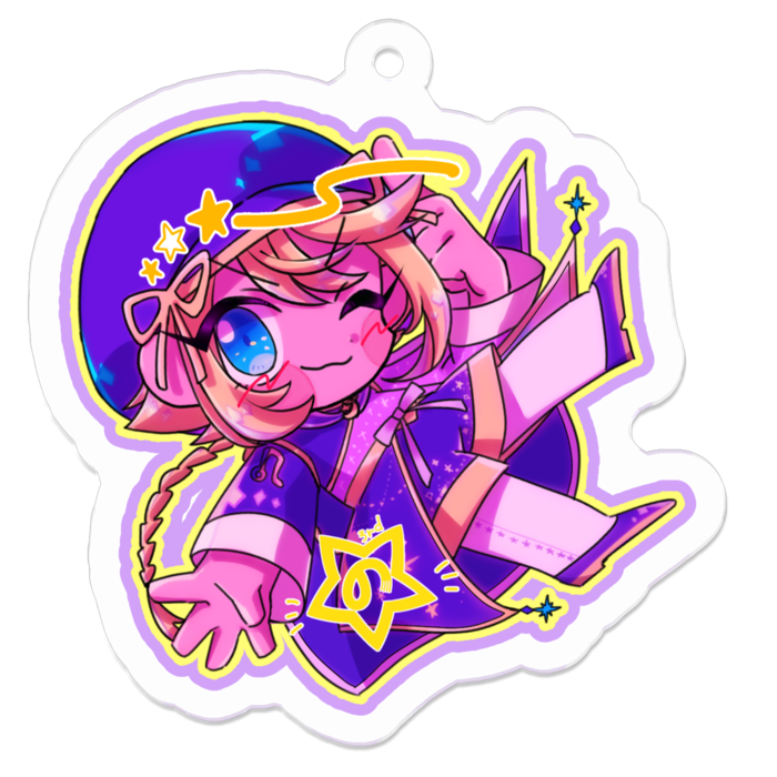 アクリルキーホルダー - 50 x 50 (mm)