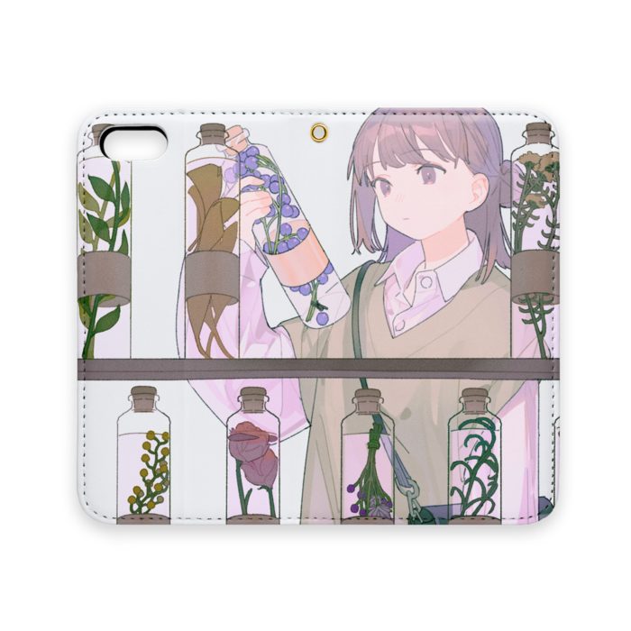 手帳型iPhoneケース（ベルトなし） - iPhone 5 / 5s / SE - ストラップ穴 あり