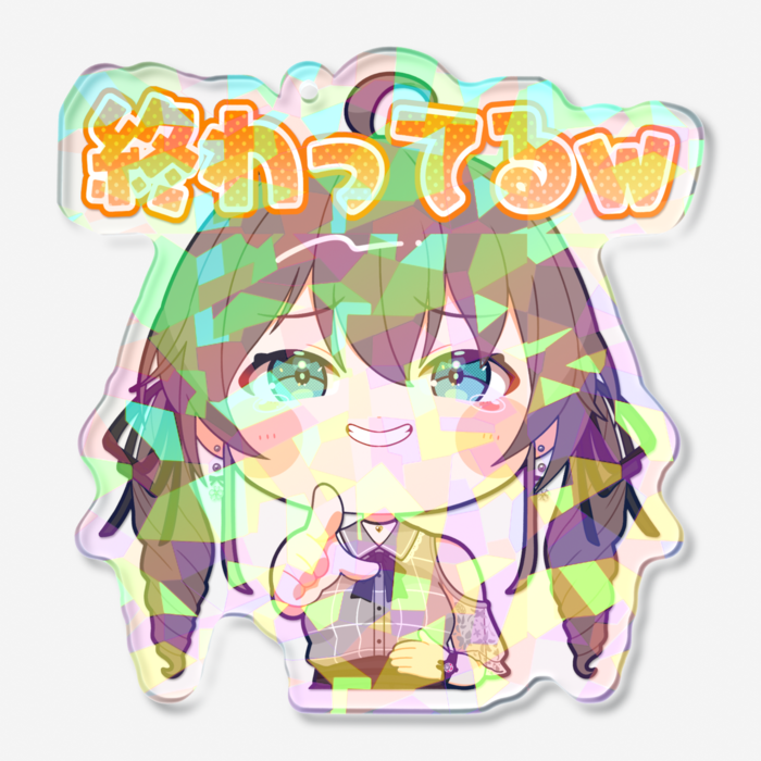 ホログラムアクリルキーホルダー - 70 × 70mm