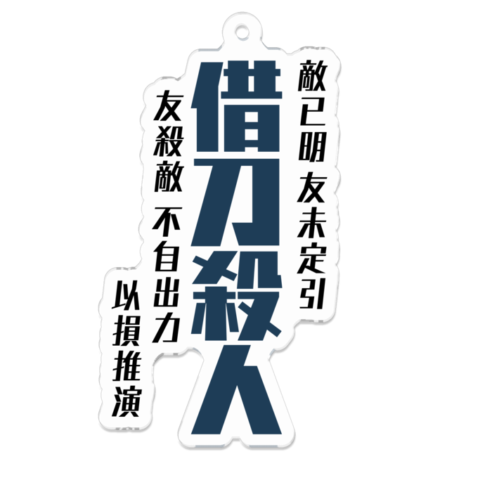 アクリルキーホルダー(借刀殺人) - 70 x 70 (mm)(3)