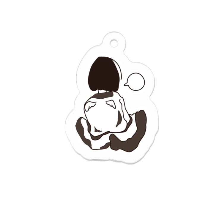 アクリルキーホルダー - 50 x 50 (mm)