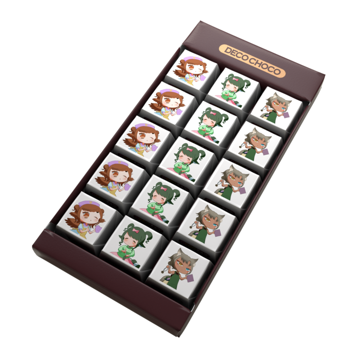 DECOチョコ - 列ごとにデザイン