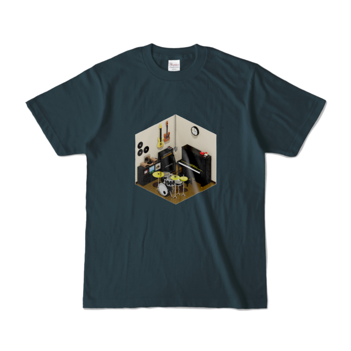 カラーTシャツ - S - デニム (濃色)