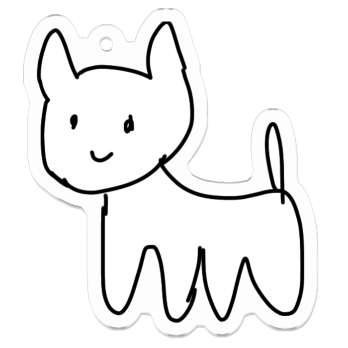 アクリルキーホルダー - 50 x 50 (mm)