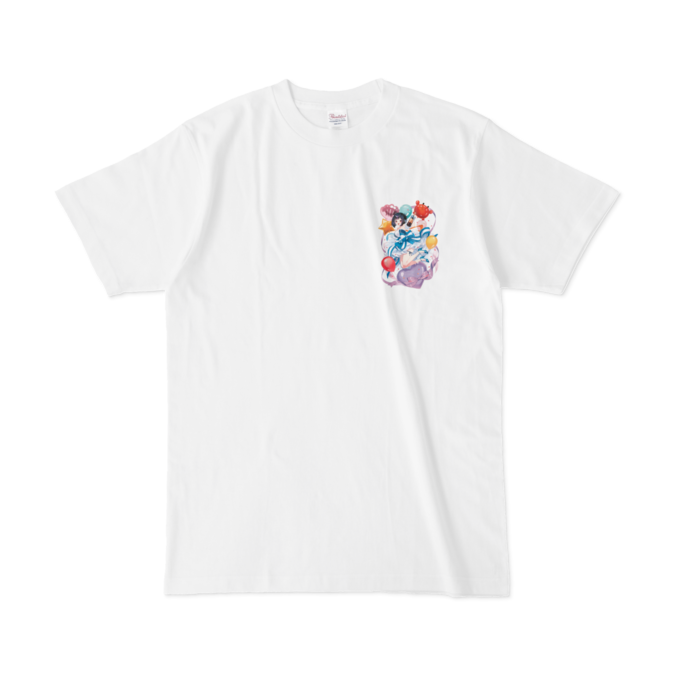 胸に小さく1周年 Tシャツ - L - 白