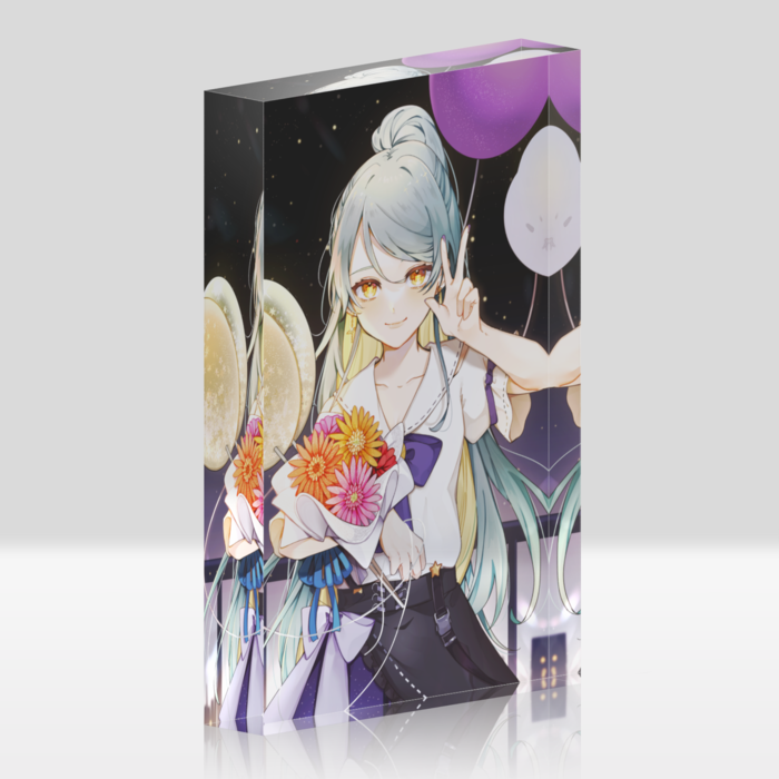 【クリア】アクリルブロック - 100x148mm