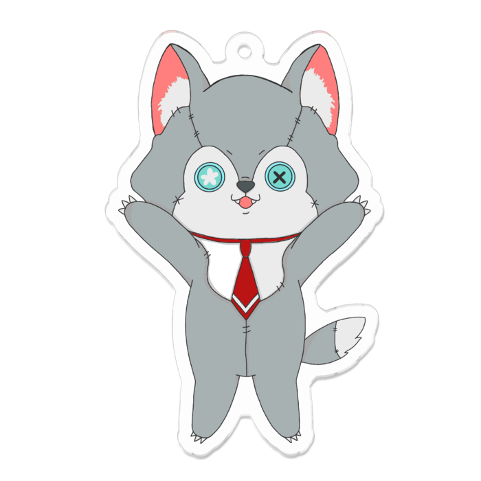 アクリルキーホルダー（コーティング） - 70 x 70 (mm)