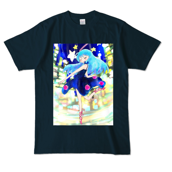 カラーTシャツ - L - ネイビー (濃色)