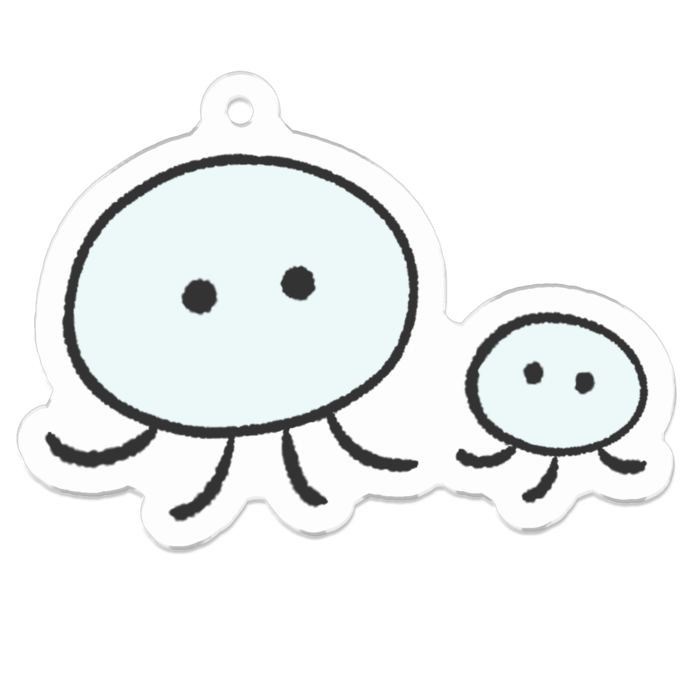 アクリルキーホルダー - 50 x 50 (mm)