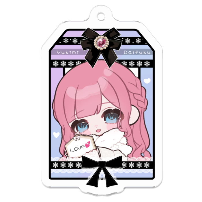 アクリルキーホルダー - 50 x 50 (mm)