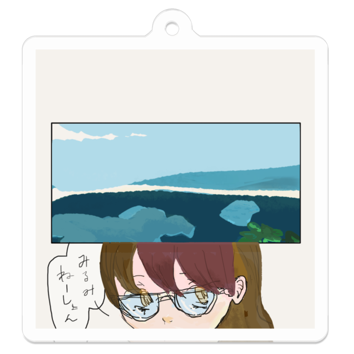 アクリルキーホルダー - 50 x 50 (mm)