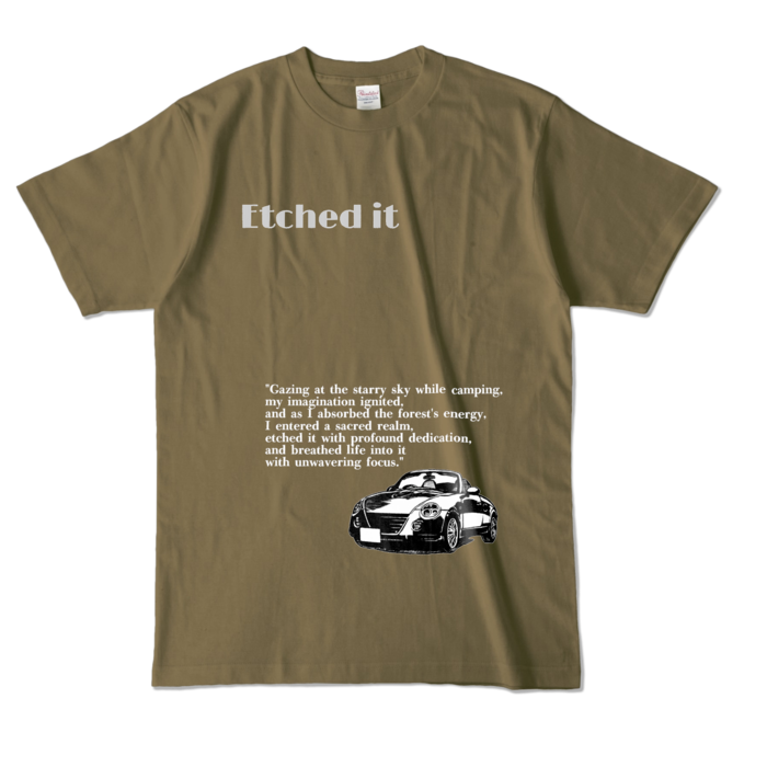 カラーTシャツ - L - オリーブ (濃色)