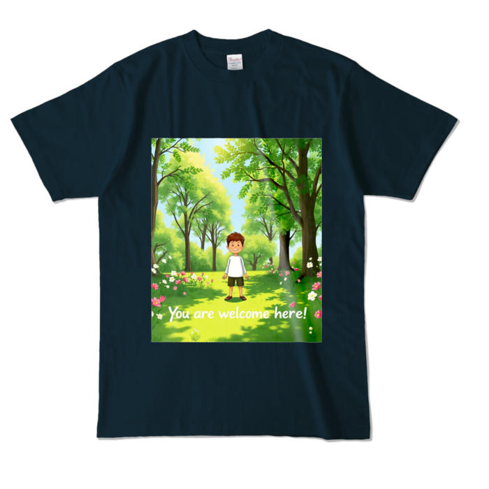 カラーTシャツ - L - ネイビー (濃色)