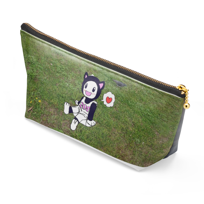 ポーチ - 長さ21.5cm / 高さ10cm - ブラック