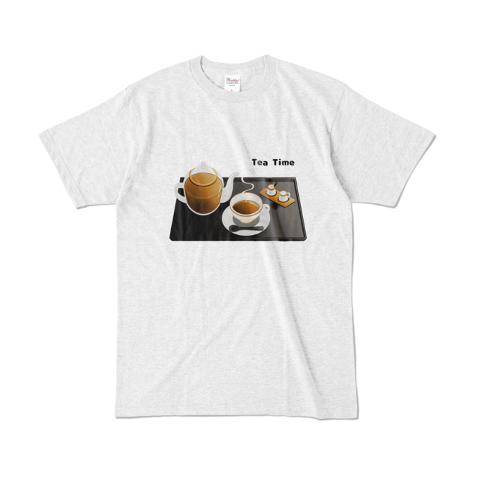 カラーTシャツ　アッシュ　L