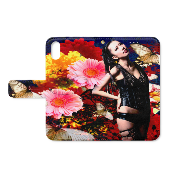 手帳型iPhoneケース - iPhone XS / X - ストラップ穴 あり