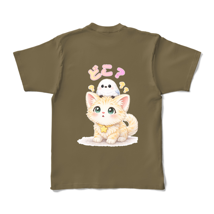 カラーTシャツ - XL - オリーブ (濃色)