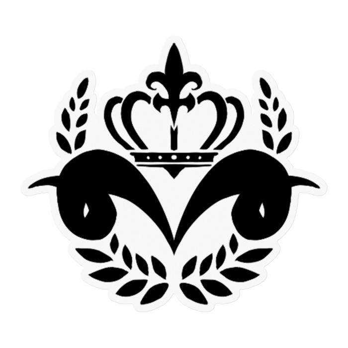 ステッカー黒 - 100 x 100 (mm)