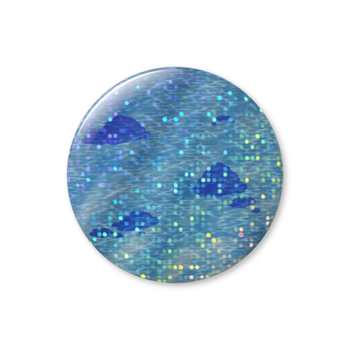 ホログラム缶バッジ 「岩礁」- 32mm