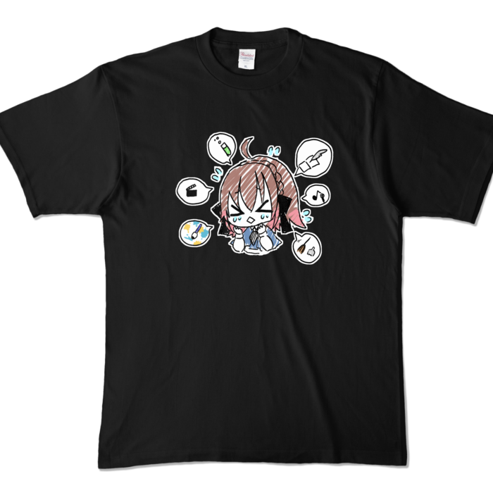 カラーTシャツ - XL - ブラック (濃色)