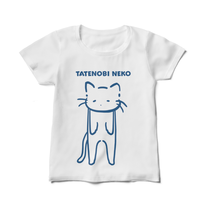 レディース白Tシャツ - M - ブルー