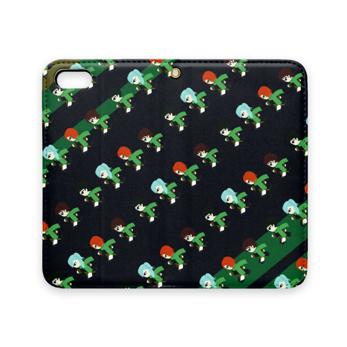 手帳型iPhoneケース(ベルトなし) - iPhone 5 / 5s / SE - ストラップ穴 あり