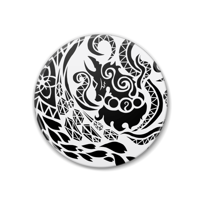 缶バッジ(紋章黒)