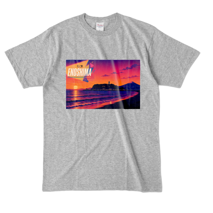 カラーTシャツ - L - 杢グレー (濃色)