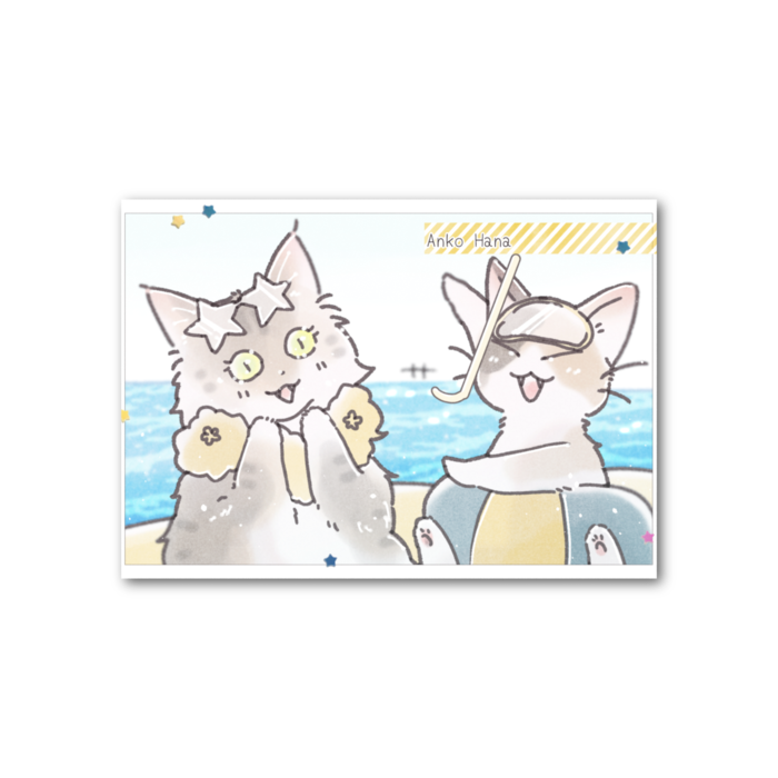 フォト風カード - 横 - 両面