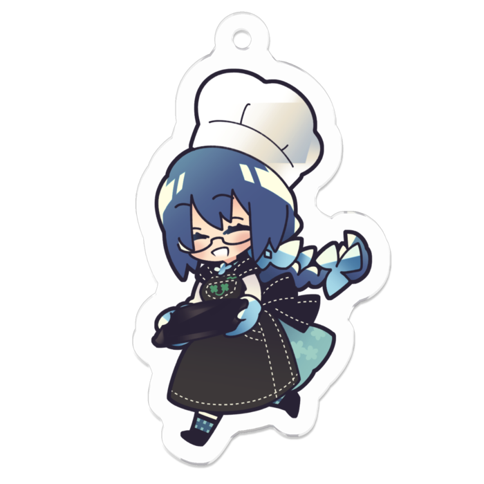 お料理ひとろん②アクリルキーホルダー - 50 x 50 (mm)(1)