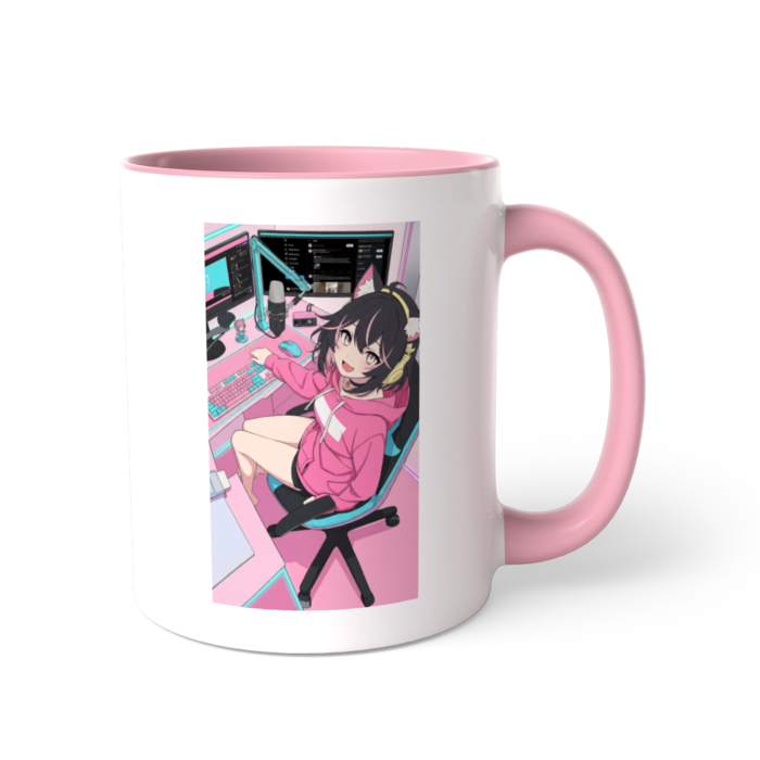 ツートンカラーマグカップ - 直径 8.2cm / 高さ 9.5cm