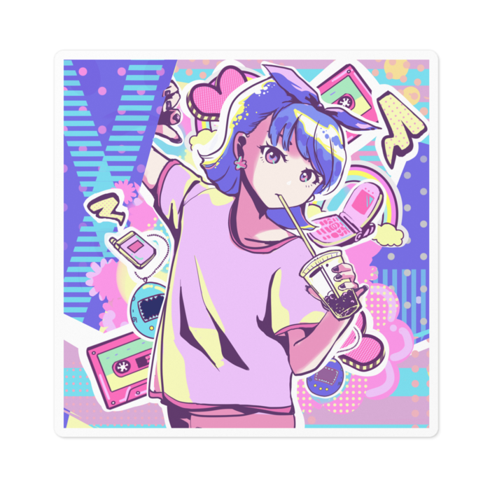 ステッカー - 100 x 100 (mm)