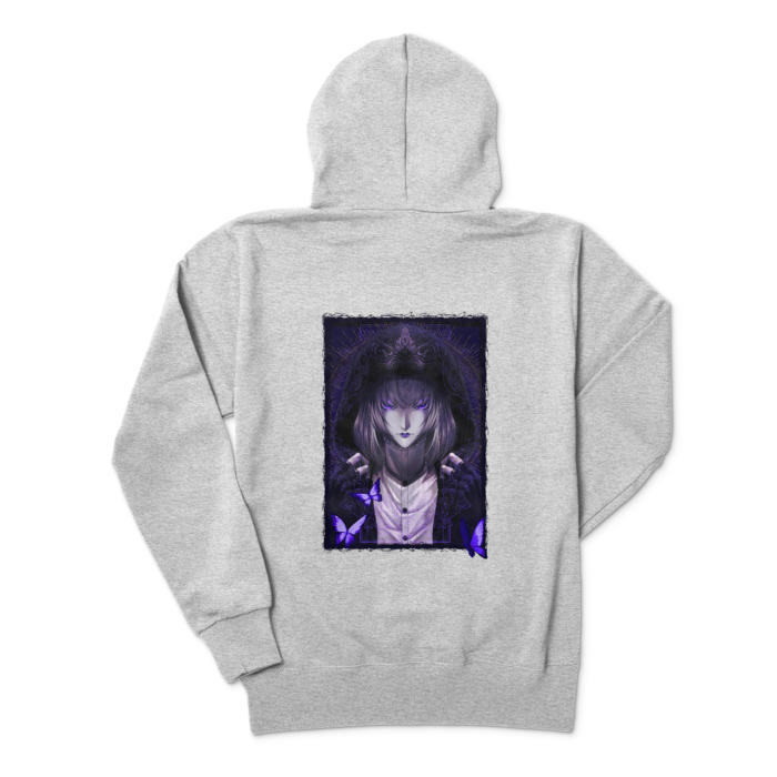 ジップパーカー - M - 杢グレー