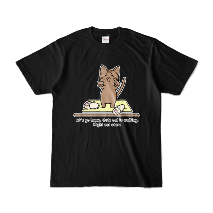 おかえり猫②Tシャツ - S - ブラック
