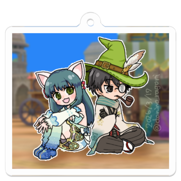 アクリルキーホルダー - 50 x 50 (mm)(58)