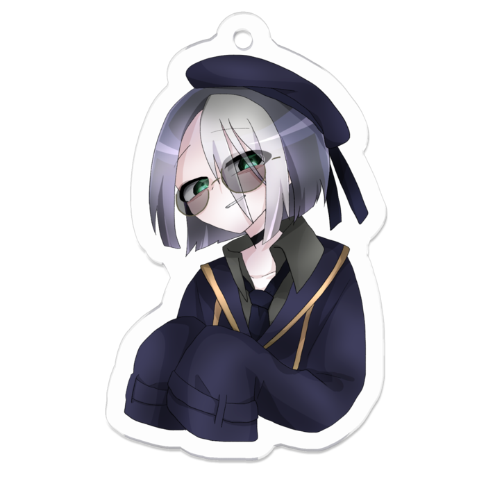 アクリルキーホルダー（コーティング） - 50 x 50 (mm)