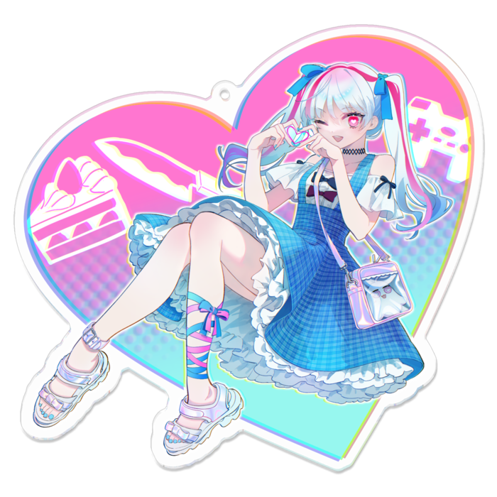 アクリルキーホルダー - 100 x 100 (mm)