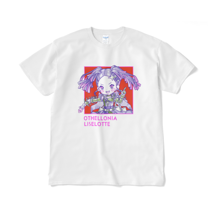 ちびキャラ「戦車リーゼロッテ」デザインTシャツ（XL/ホワイト）