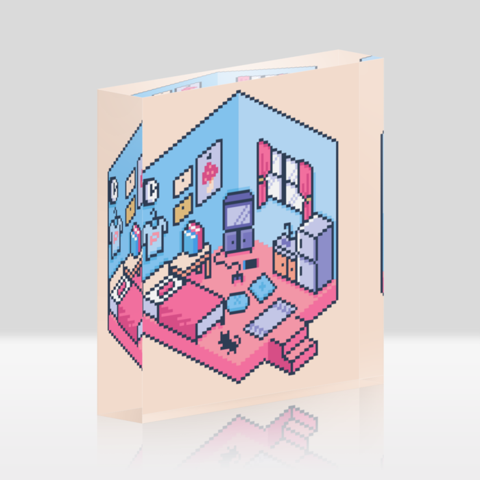 アクリルブロック - 100x100mm