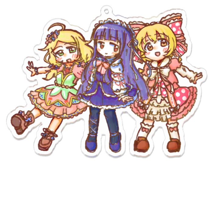 アクリルキーホルダー - 100 x 100 (mm)