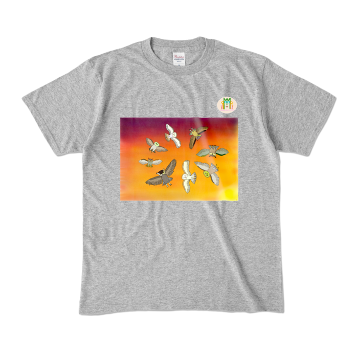 カラーTシャツ - M - 杢グレー (濃色)