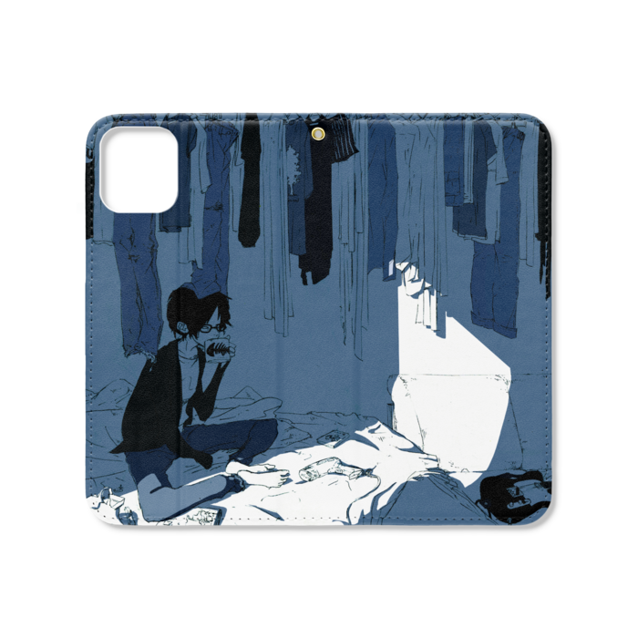 手帳型iPhoneケース（ベルトなし） - iPhone 11 - ストラップ穴 あり