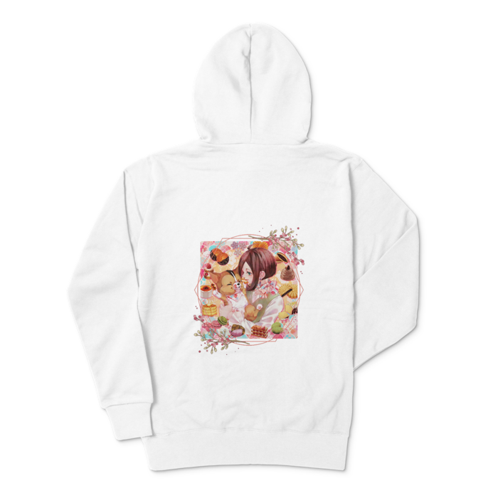 ジップパーカー - L - ホワイト