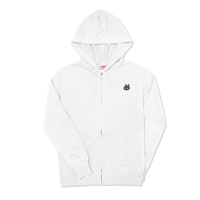 ジップパーカー - S - ホワイト