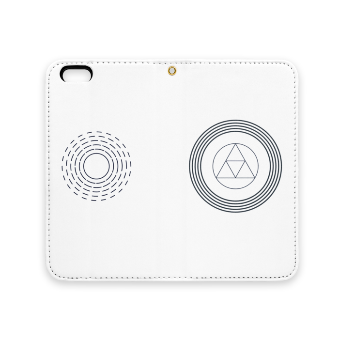 手帳型iPhoneケース(ベルトなし) - iPhone 6 / 6s - ストラップ穴 あり
