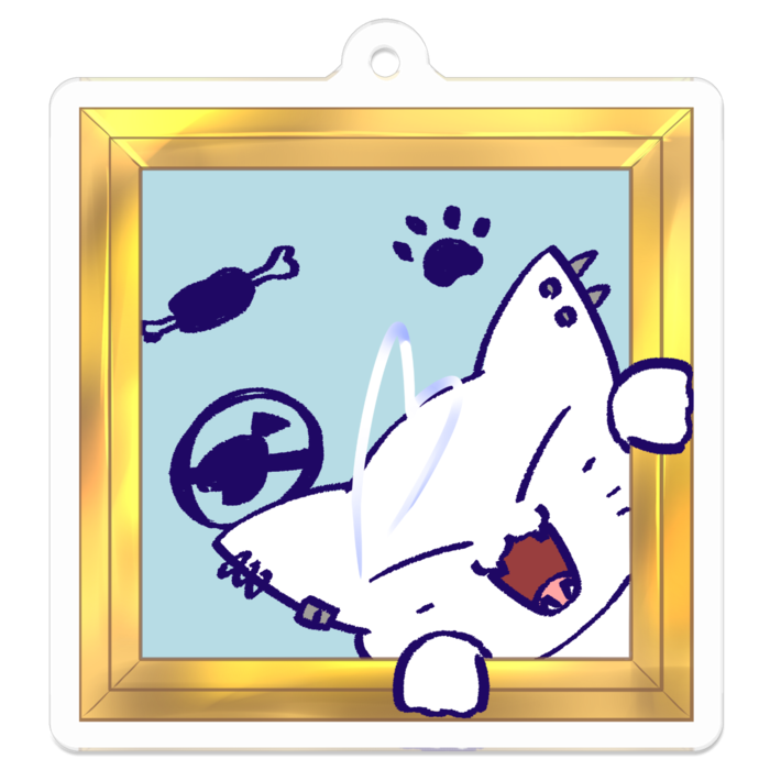 アクリルキーホルダー - 50 x 50 (mm)