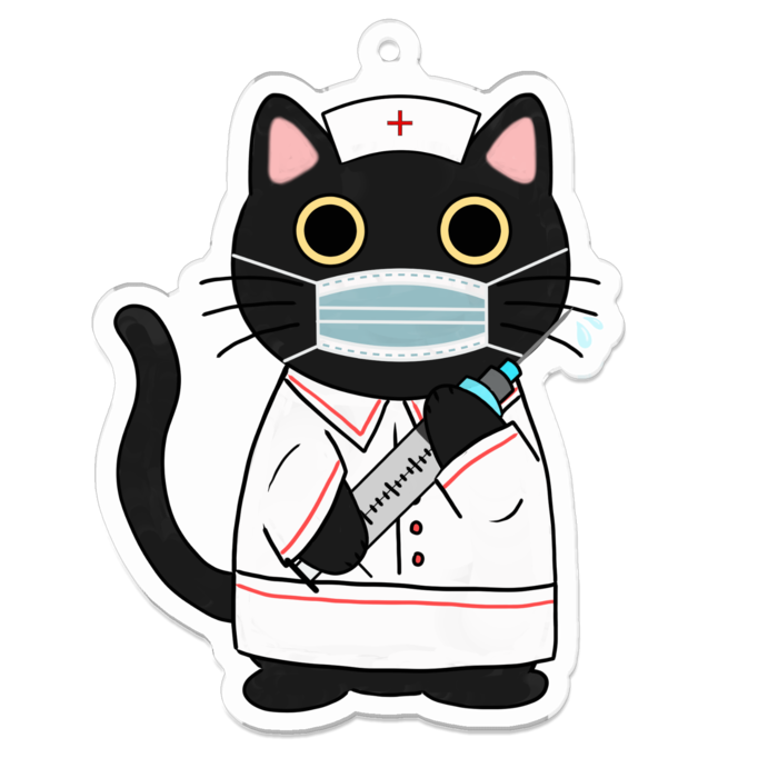 アクリルキーホルダー（コーティング） - 70 x 70 (mm)