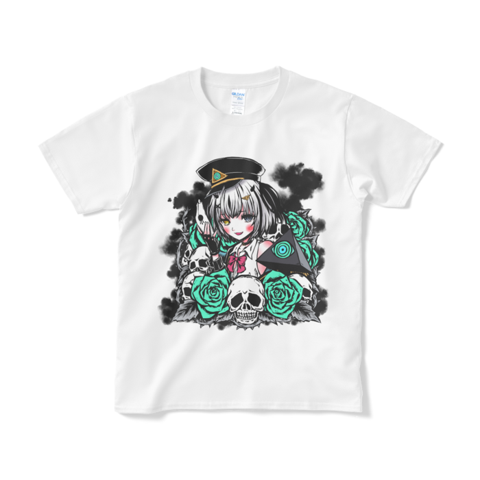 猫又先生のすてきなイラスト見せびらかし！Tシャツ - S - ホワイト